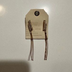 Anthropologie brand new gold earrings NWT